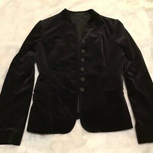 Theory Velvet Dark Purple Jacket